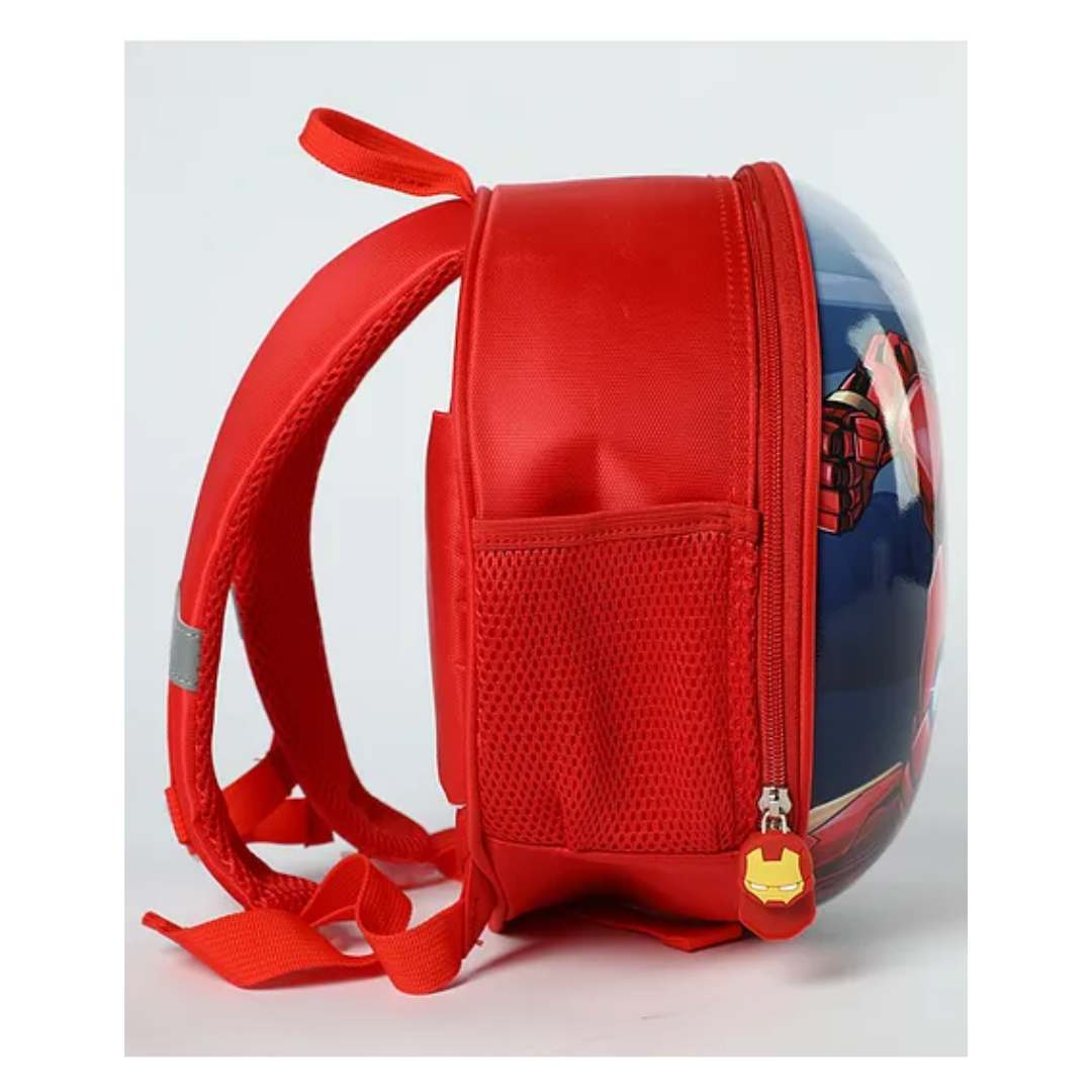 MARVEL IRON-MAN ROUND SHAPE HARDSHELL BAG - RED by Mesuca -Mesuca - India - www.superherotoystore.com