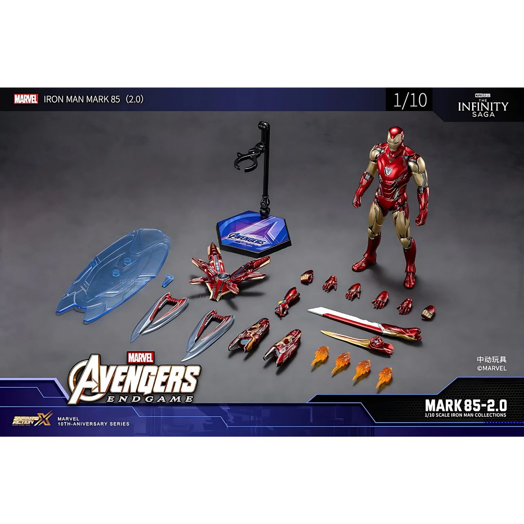 Iron Man Mk85 With Lighting Functionaction Figure By Zd Toys