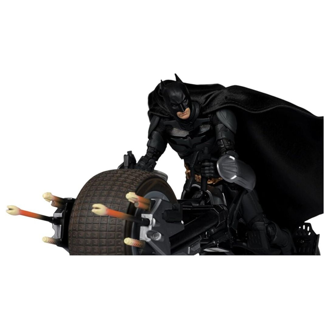 Batpod With Batman (The Dark Knight) DC Multiverse By Mcfarlane Toys -McFarlane Toys - India - www.superherotoystore.com