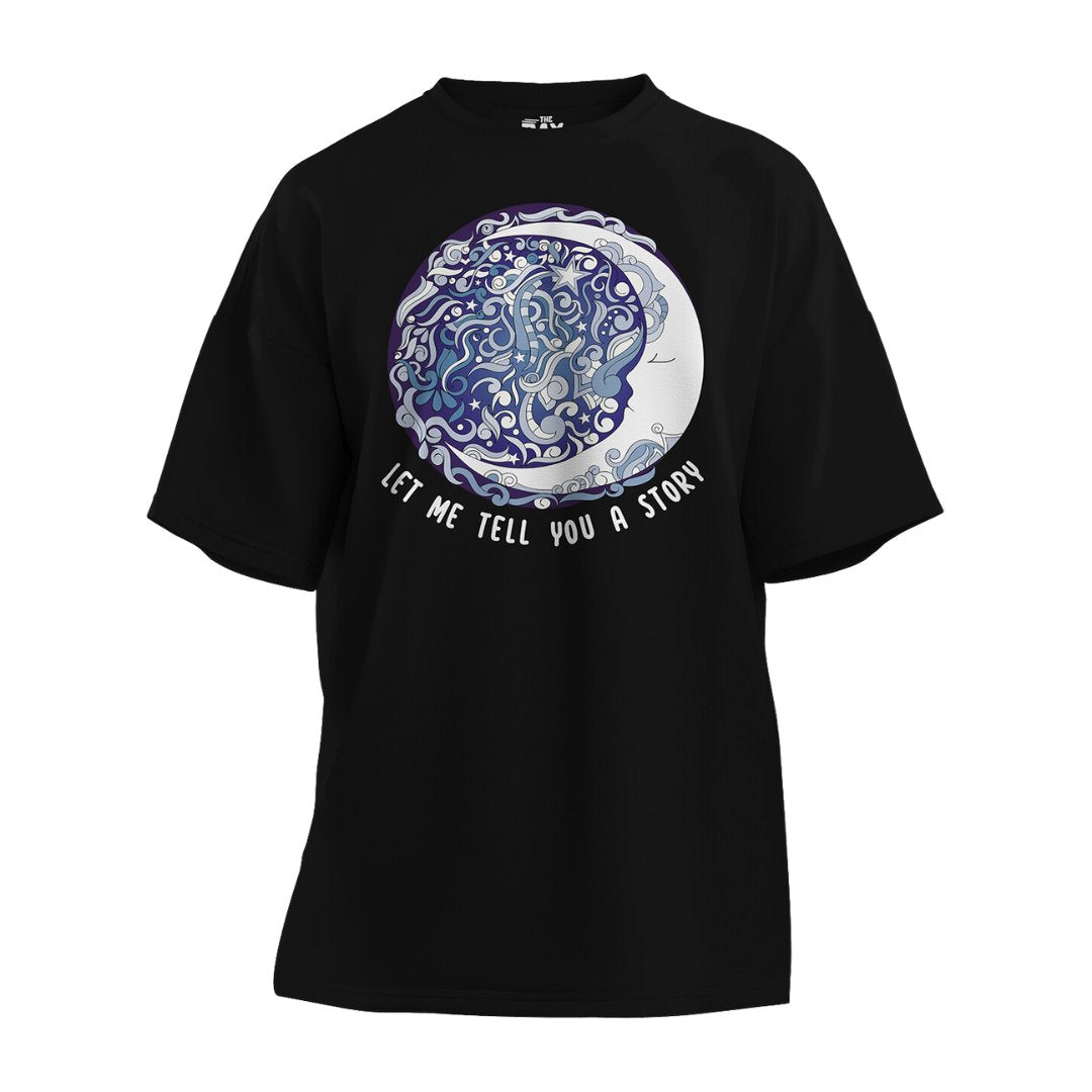 Let me tell you a story Men's Mandala Oversized T-Shirt -The Bay Store X The Doodleist - India - www.superherotoystore.com