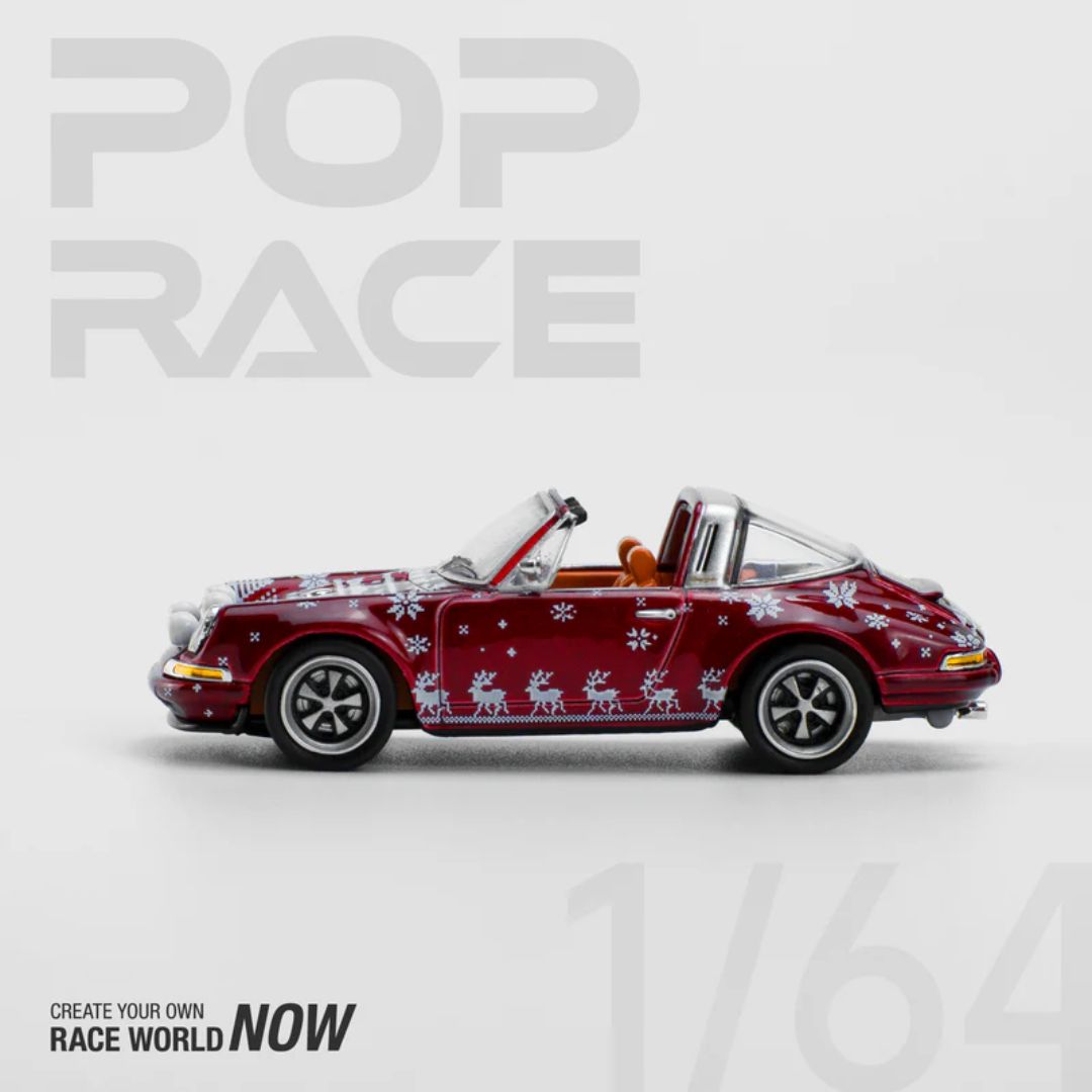 Singer Targa Christmas Edition 2023 1:64 Diecast Car By Pop Race -Pop Race - India - www.superherotoystore.com