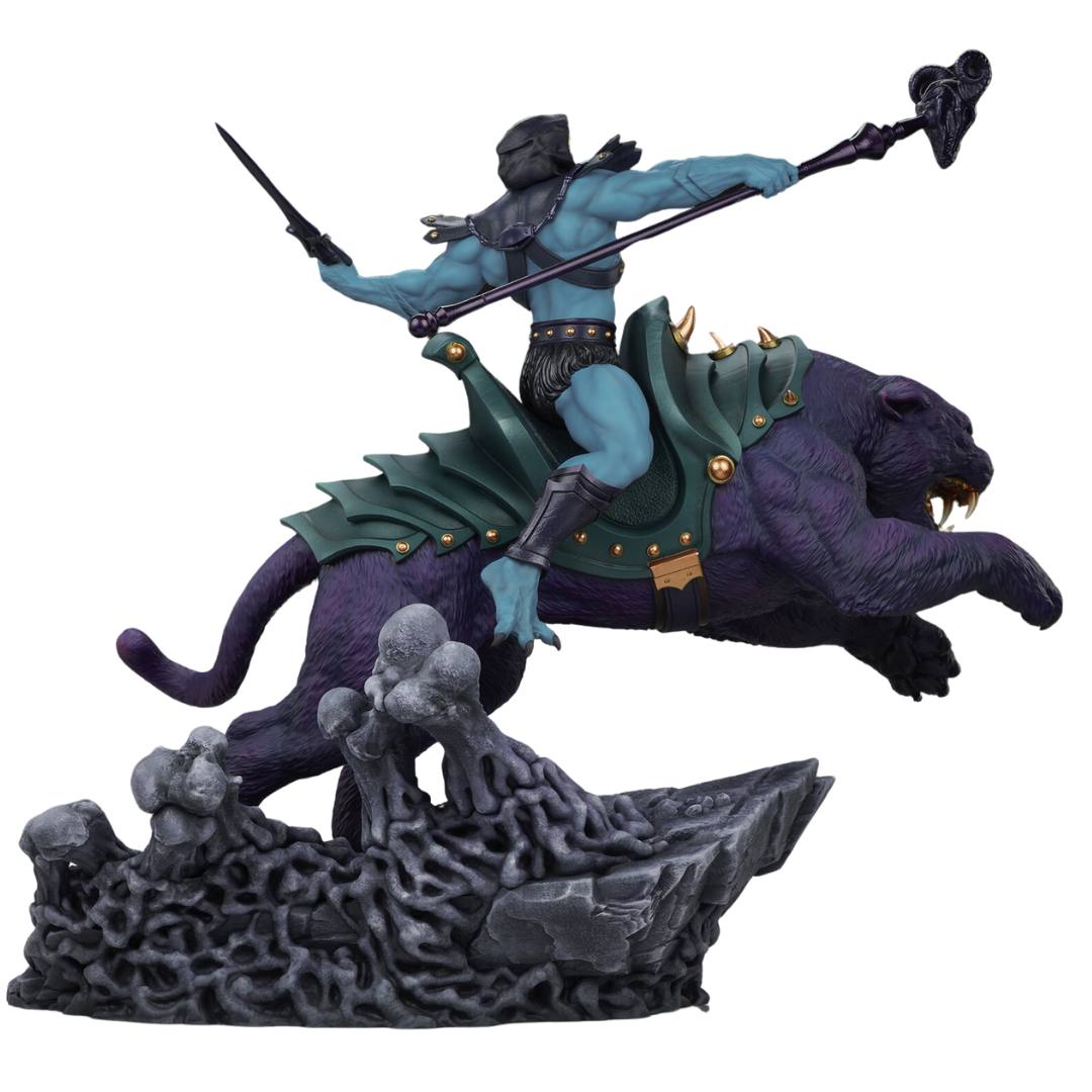 Skeletor & Panthor Classic Deluxe Statue by Tweeterhead -Tweeterhead - India - www.superherotoystore.com