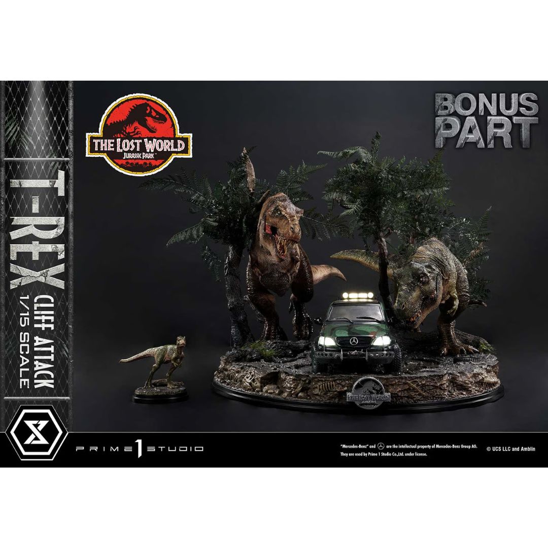 T-Rex Cliff Attack (Bonus Version) Statue By Prime1 Studios -Prime 1 Studio - India - www.superherotoystore.com
