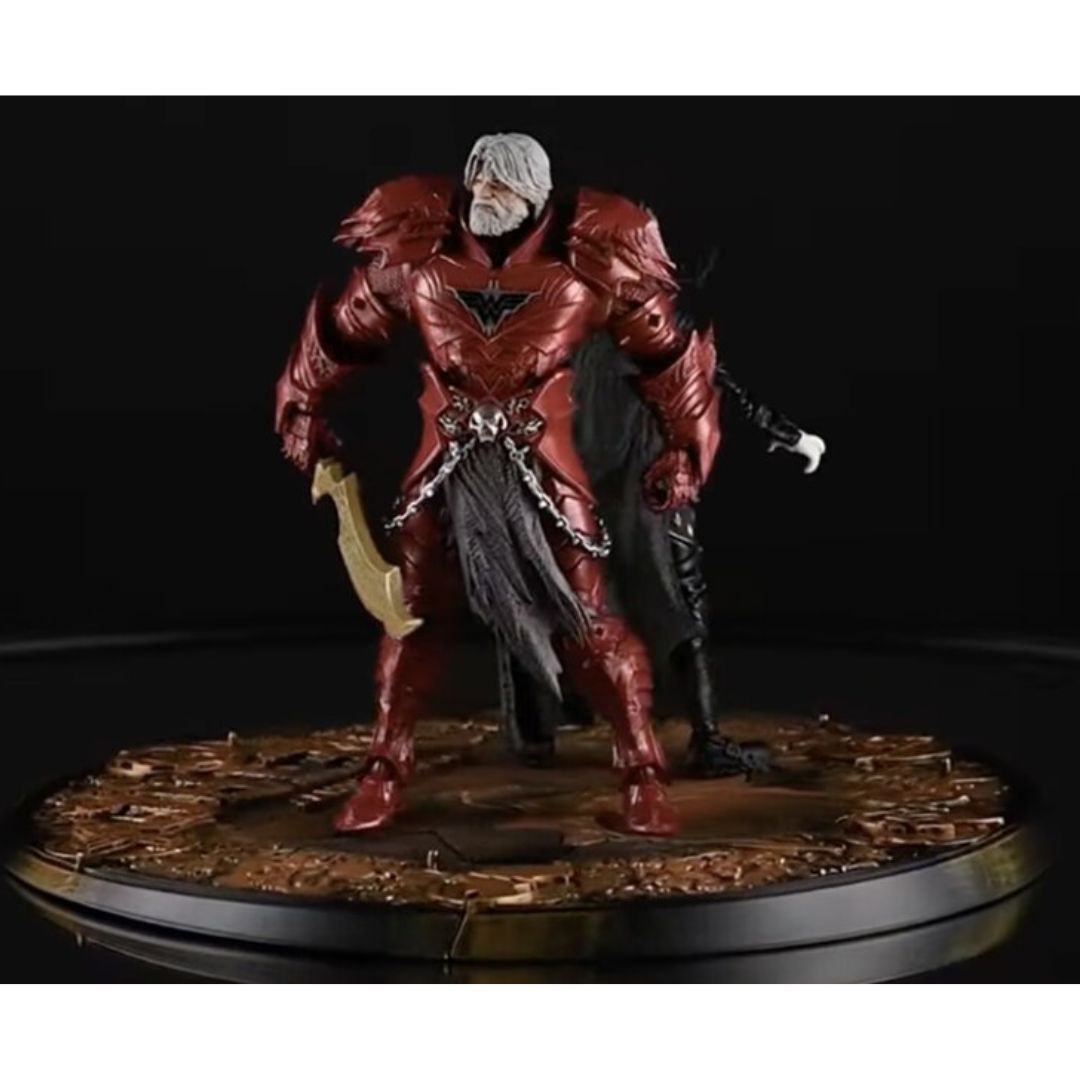 Batman Who Laughs #4 (Knight Armor) & Merciless (Dark Multiverse) Action Figure By Mcfarlane Toys -McFarlane Toys - India - www.superherotoystore.com