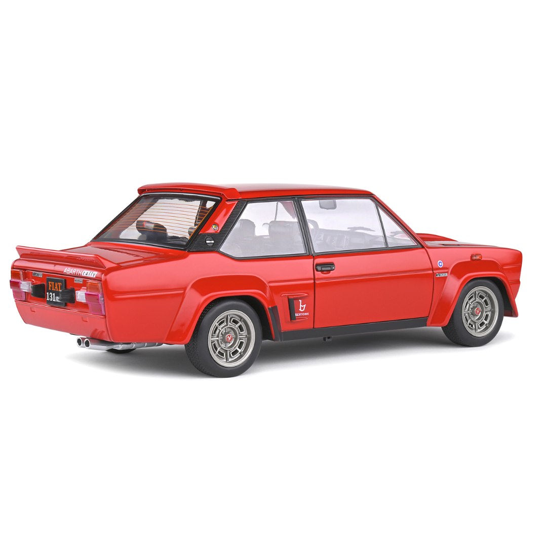 Red FIAT 131 ABARTH ROUGH 1980 1:18 Scale die-cast car by Solido -Solido - India - www.superherotoystore.com