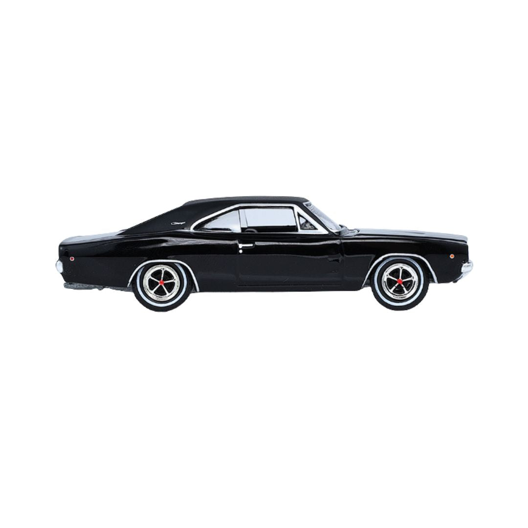 1968 Dodge Charger R/T - Black (Hobby Exclusive) - Evergreen 1:64 Scale Die-Cast Car By Green Light