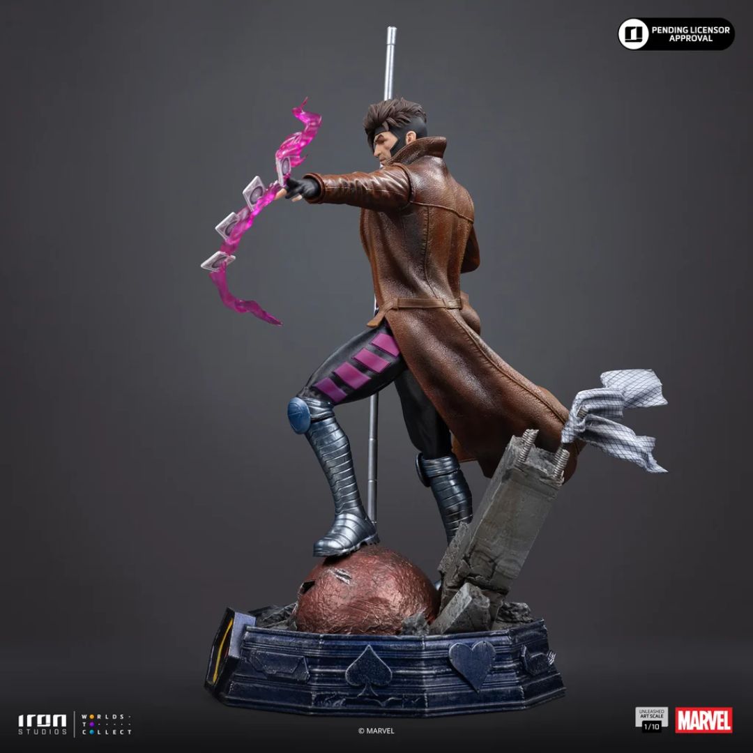 Gambit Unleashed - X-Men - Art Scale 1/10 Statue By Iron Studios