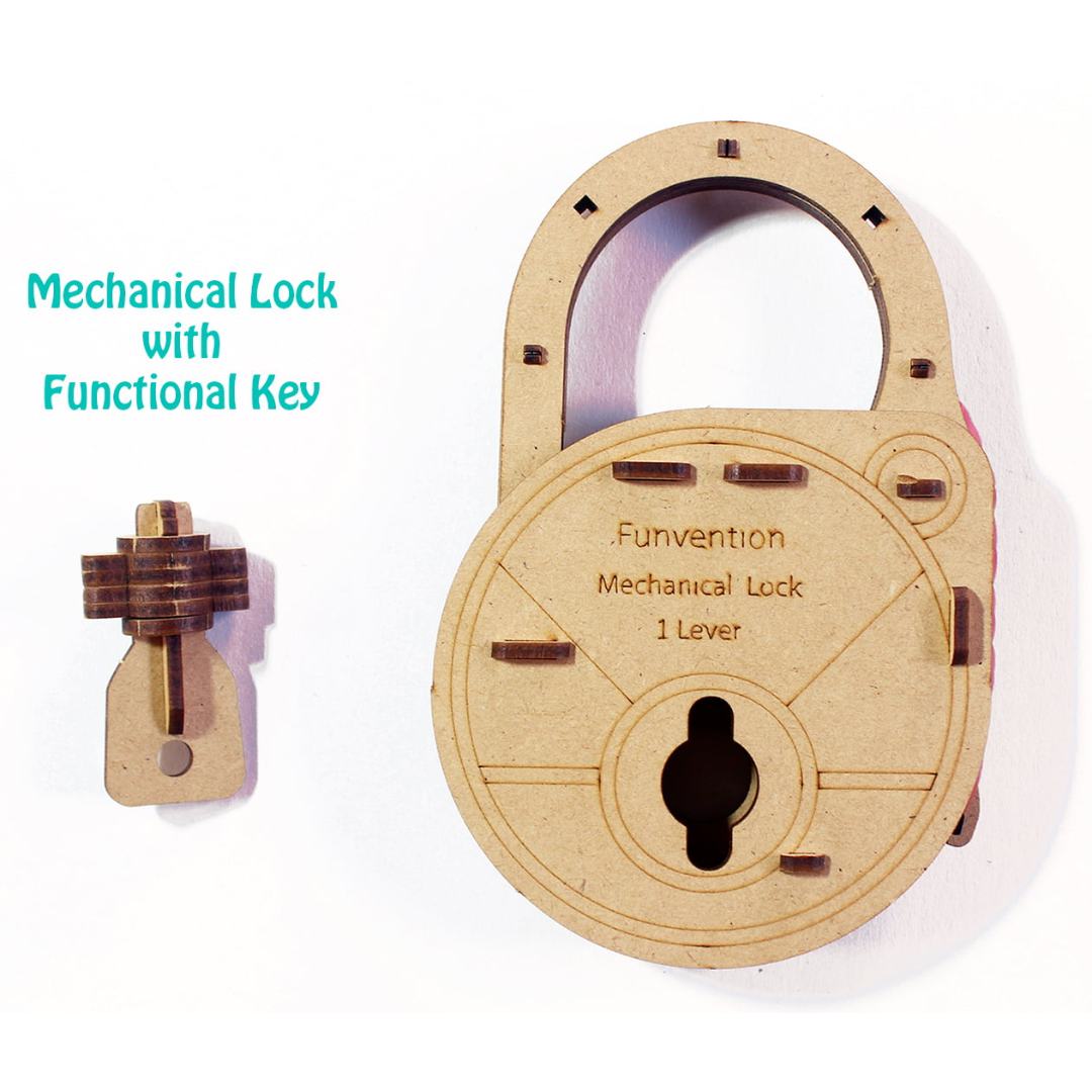Mechanical Lock - DIY  Working Lock Model -Funvention - India - www.superherotoystore.com