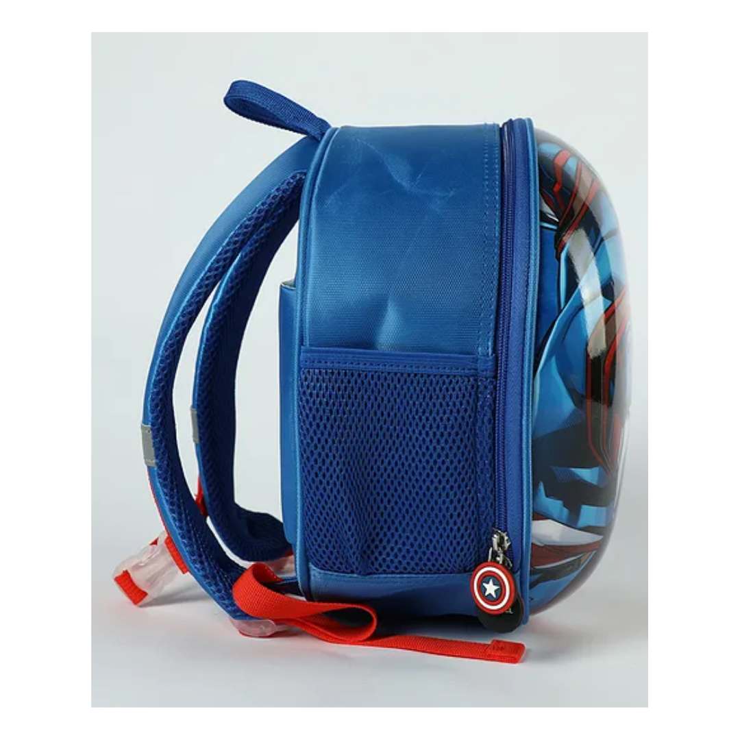 MARVEL CAPTAIN AMERICA ROUND SHAPE HARDSHELL BAG - BLUE/RED  by Mesuca -Mesuca - India - www.superherotoystore.com