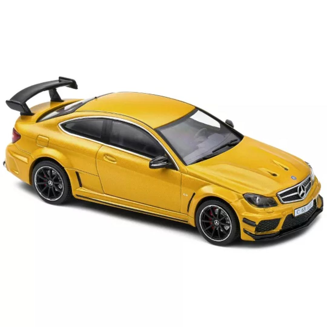 Mercedes-Benz AMG 2012 Yellow C63 Black Series 1:43 Scale Die-Cast Car Solido -Solido - India - www.superherotoystore.com