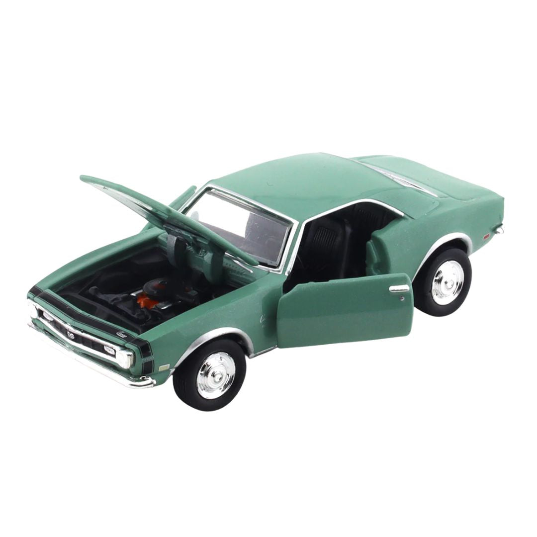 Green 1968 Chevrolet Camaro SS 350 1:64 Scale Die-Cast Car by M2 Machines