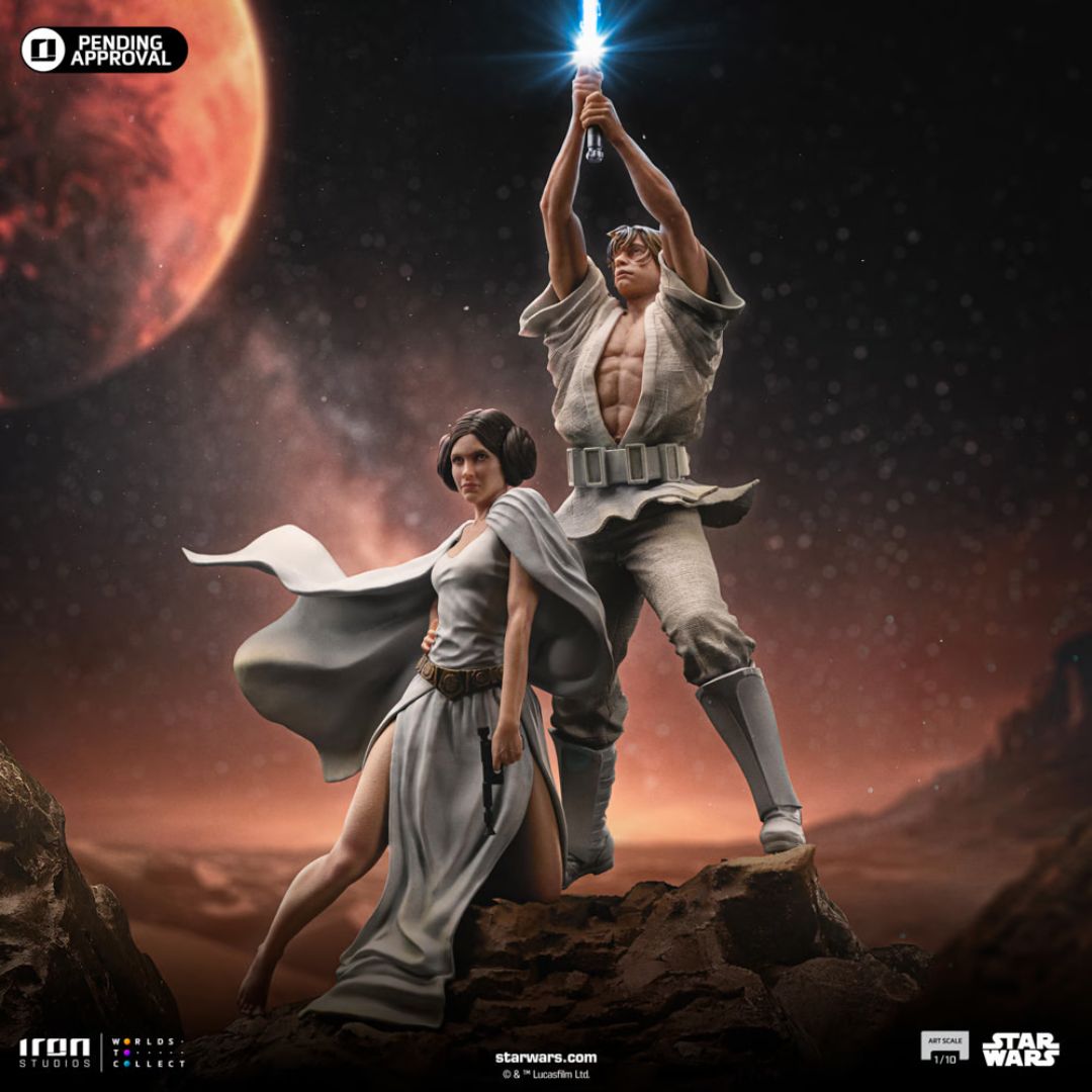 Star Wars Luke And Leia Statue By Iron Studios -Iron Studios - India - www.superherotoystore.com