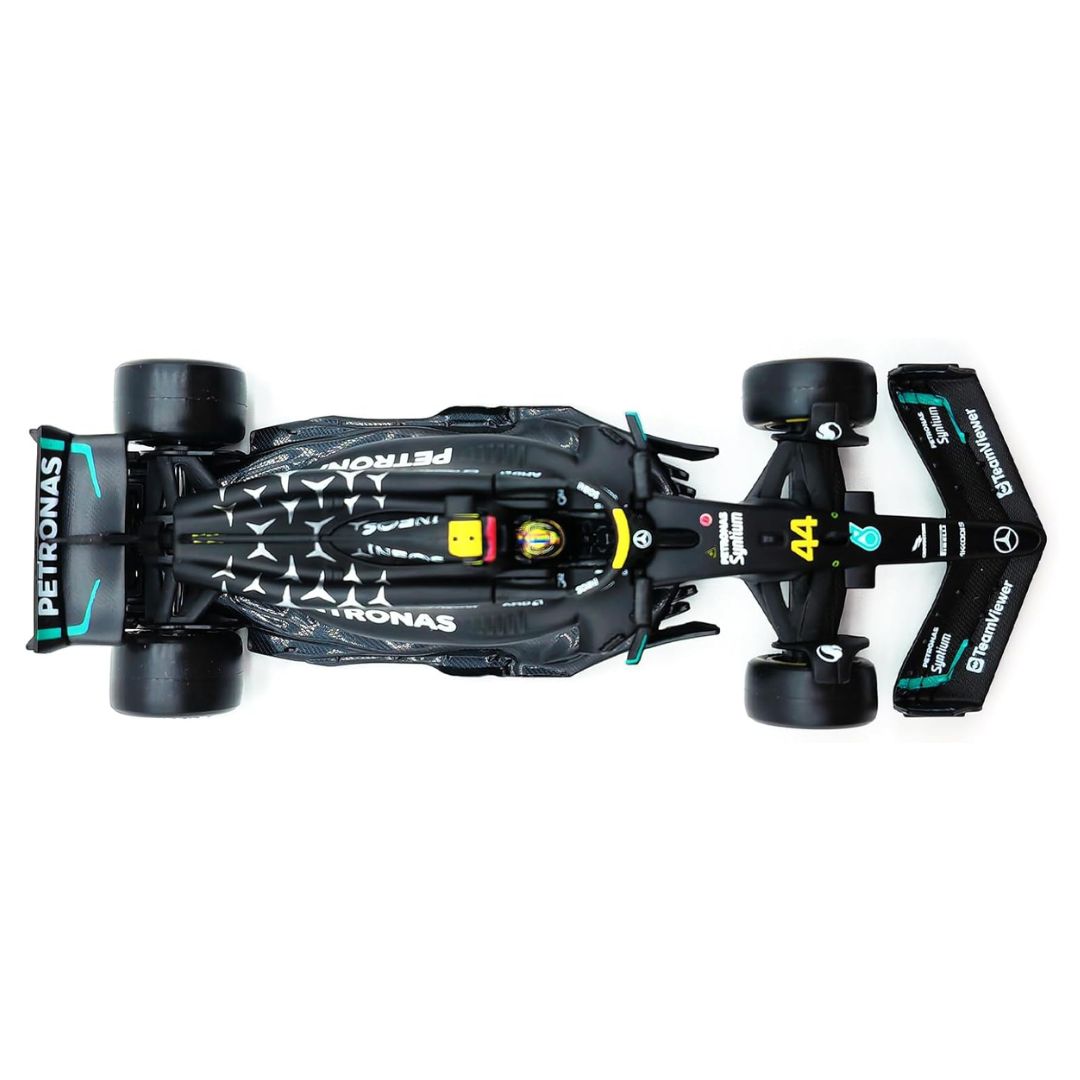 2023 Mercedes-AMG F1 W14 Lewis Hamilton Formula 1 1:24 Scale Die Cast Car with Pilot by Bburago -Bburago - India - www.superherotoystore.com