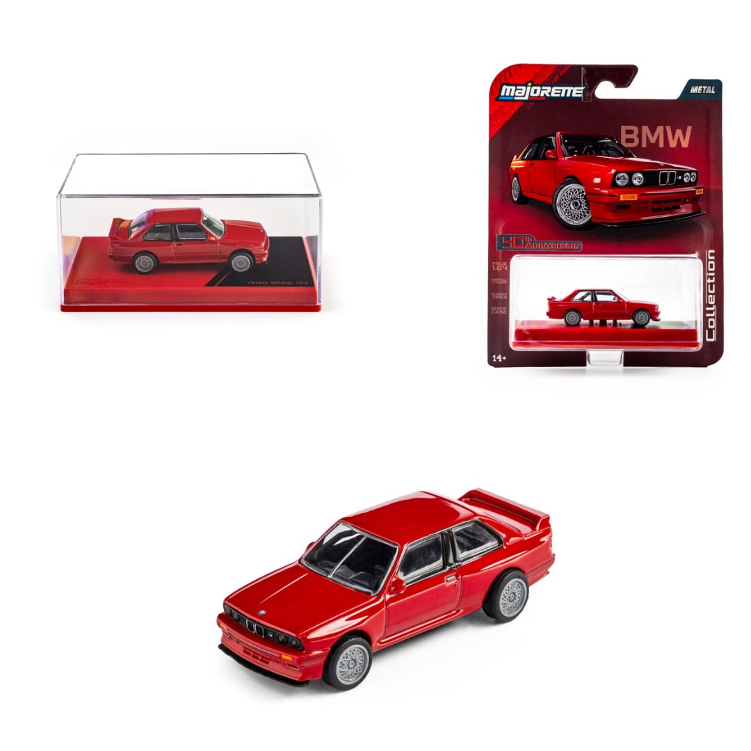 Collection Series Red 1986 Bmw M3 1:64 Scale Die-Cast Car By Majorette