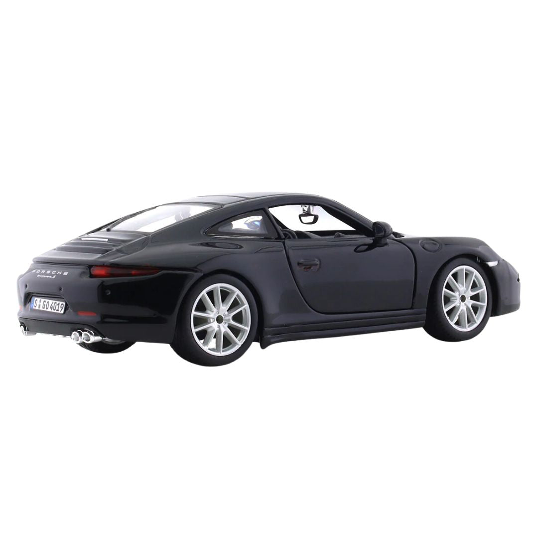Porche 911 Black 1:24 Scale Die-Cast Car by Bburago -Bburago - India - www.superherotoystore.com