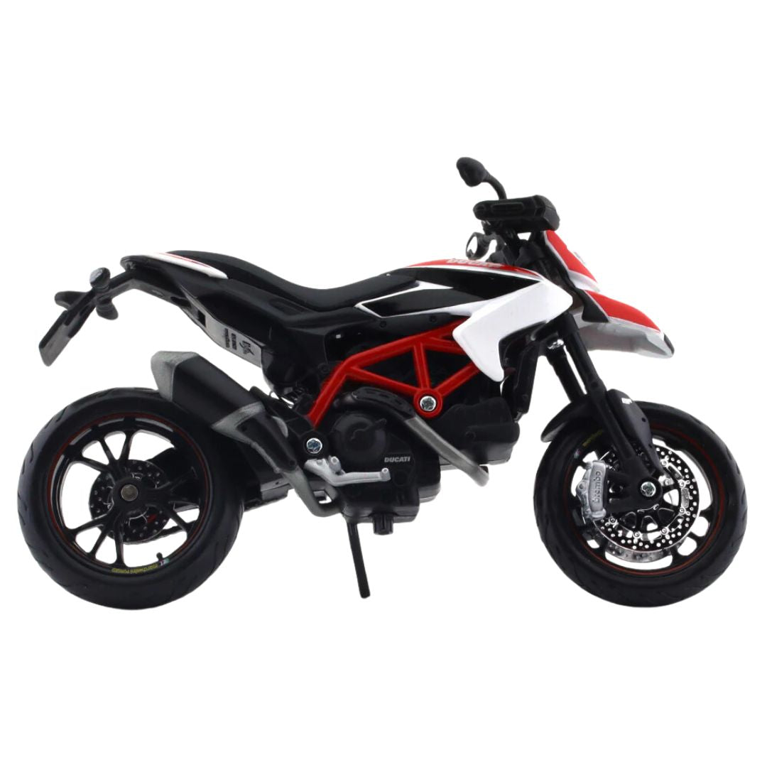 White Ducati Hypermotard SP 1:12 Scale Bike by Maisto -Maisto - India - www.superherotoystore.com