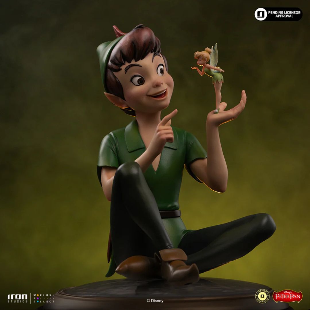 Disney Classics Peter Pan & Tinkerbell Statue By Iron Studios