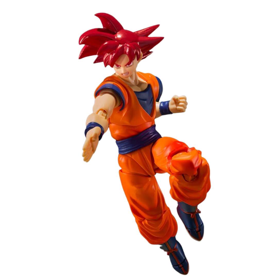 Dragon Ball Z Super Saiyan God Son Goku -Saiyan God Instilled With The Light Of Righteous Hearts S.H.Figuarts By Tamashii Nations -Tamashii Nations - India - www.superherotoystore.com