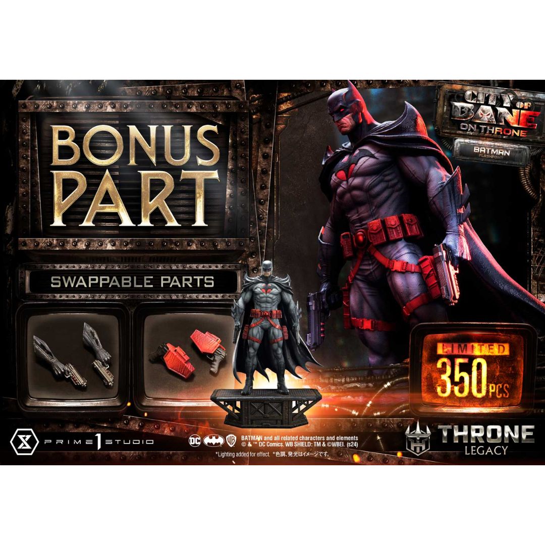 Batman (Comics) City of Bane Flashpoint Batman Statue (Concept design by Carlos D'Anda) Bonus Version by Prime1 Studios -Prime 1 Studio - India - www.superherotoystore.com