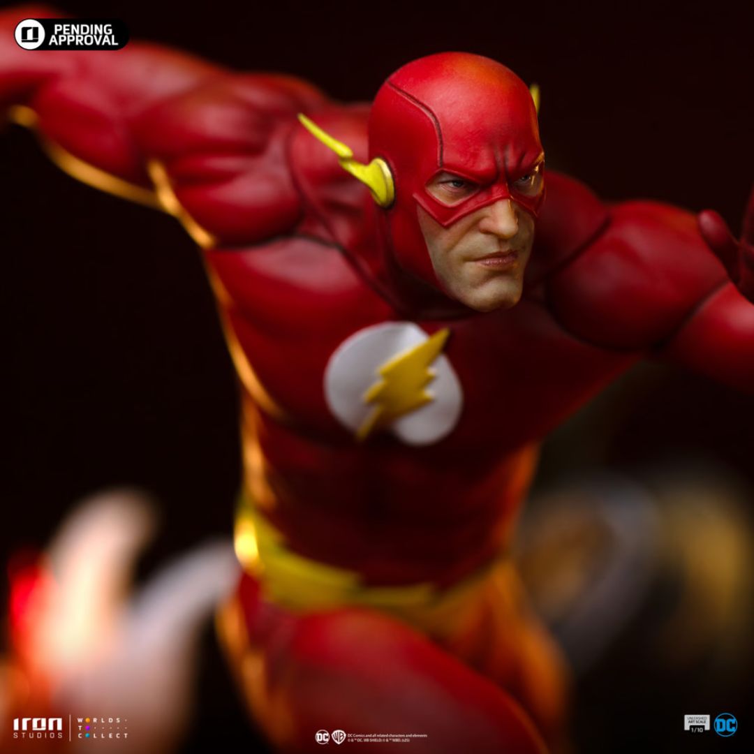 Flash Art Statue By Iron Studios