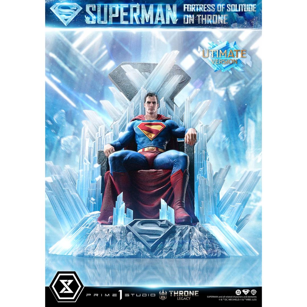 Superman Fortress Of Solitude On Throne Deluxe Statue By Prime1 Studios -Prime1 Studios - India - www.superherotoystore.com