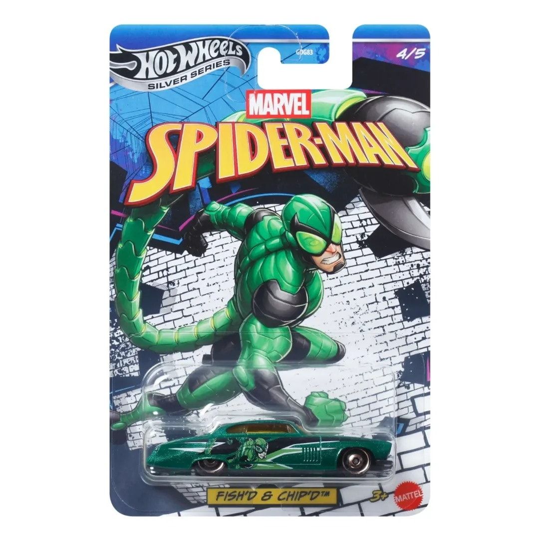 Hot Wheels Marvel Spider-Man Silver Series Fish & Chips Diecast Cars By Hot Wheels (4/5) -Hot Wheels - India - www.superherotoystore.com