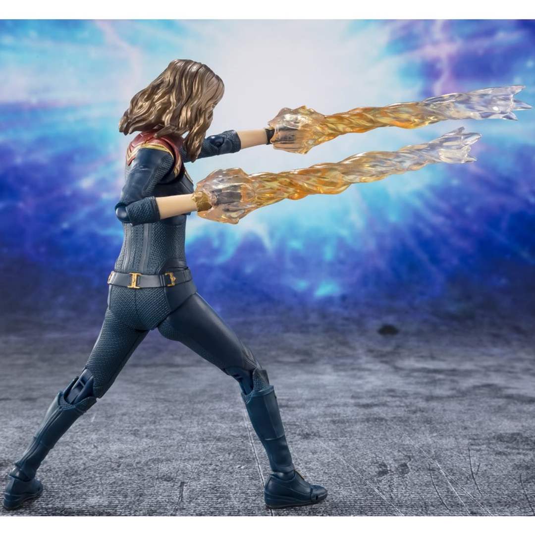The Marvels - Captain Marvel S.H.Figuarts Figure by Bandai -Tamashii Nations - India - www.superherotoystore.com