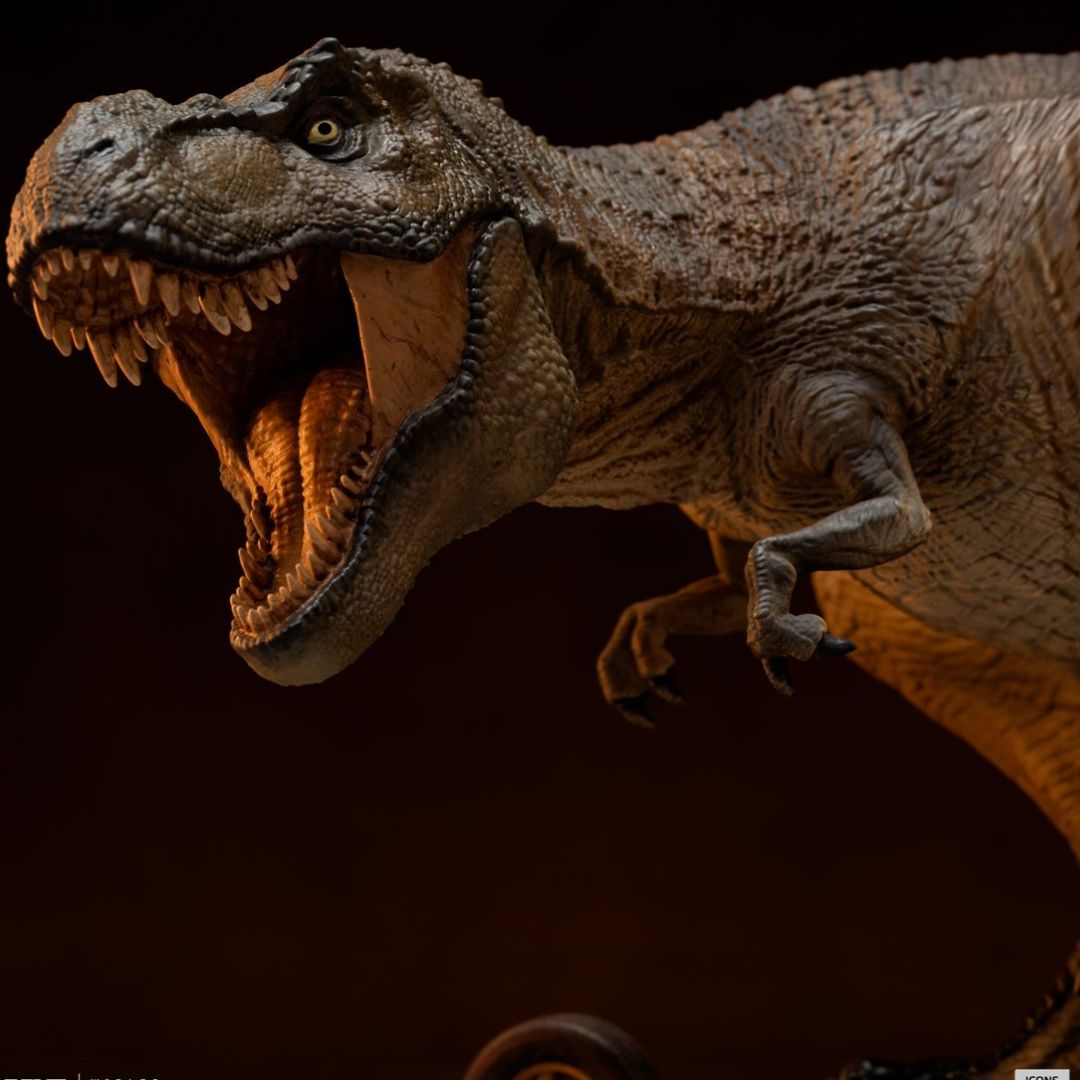 T-Rex Attack Icons Statue By Iron Studios -Iron Studios - India - www.superherotoystore.com