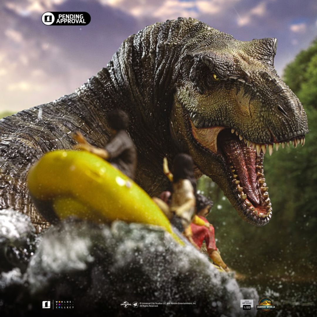 T-Rex River Attack Demi Art Scale Statue By Iron Studios -Iron Studios - India - www.superherotoystore.com