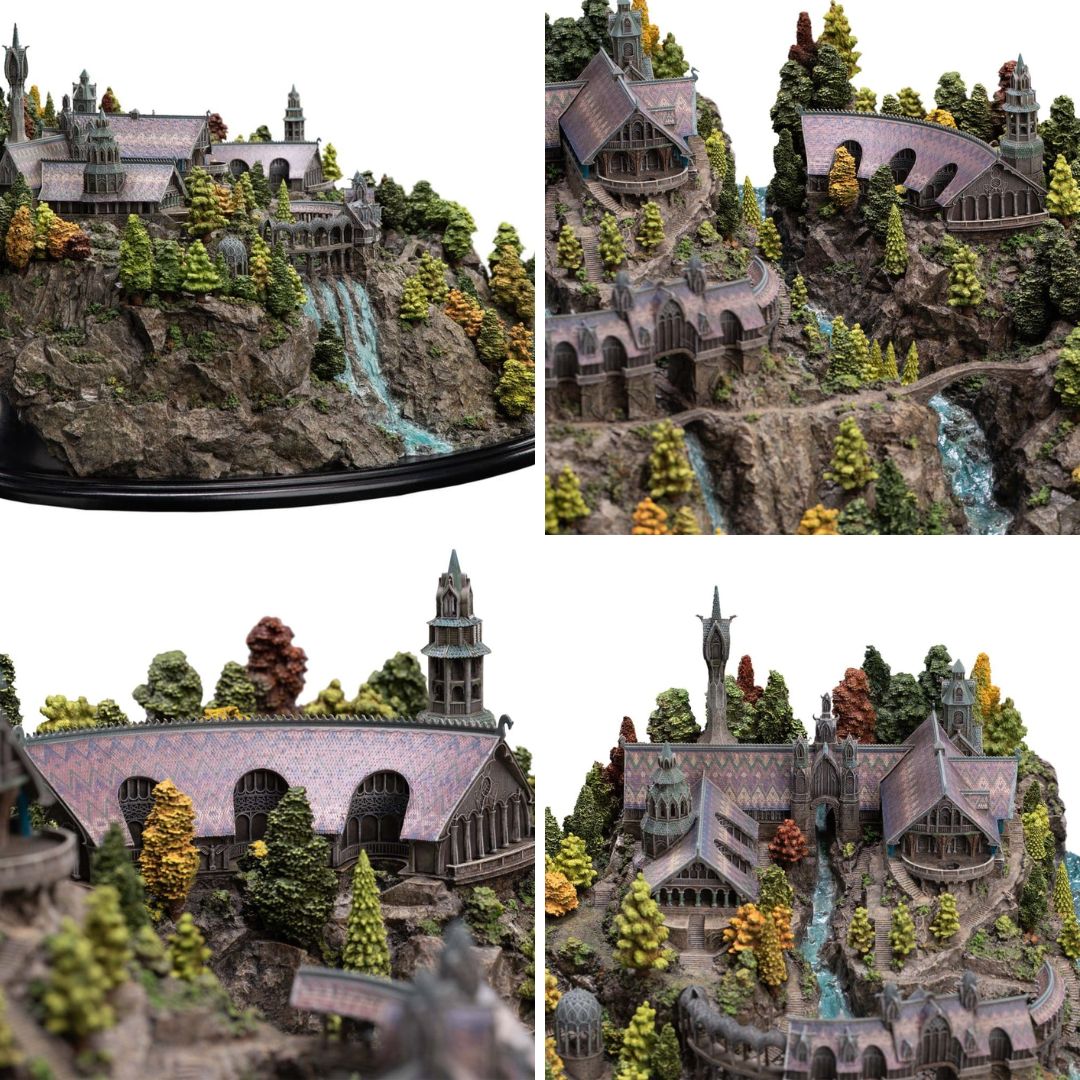The Lord Of The Rings Trilogy Rivendell Environment Statue (With Free Art Print Of 1,000) By Weta Workshop