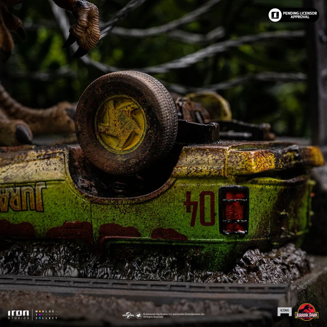 Jurassic Park T-Rex Breakout Set A - Jurassic Park - Icons Statue By Iron Studios