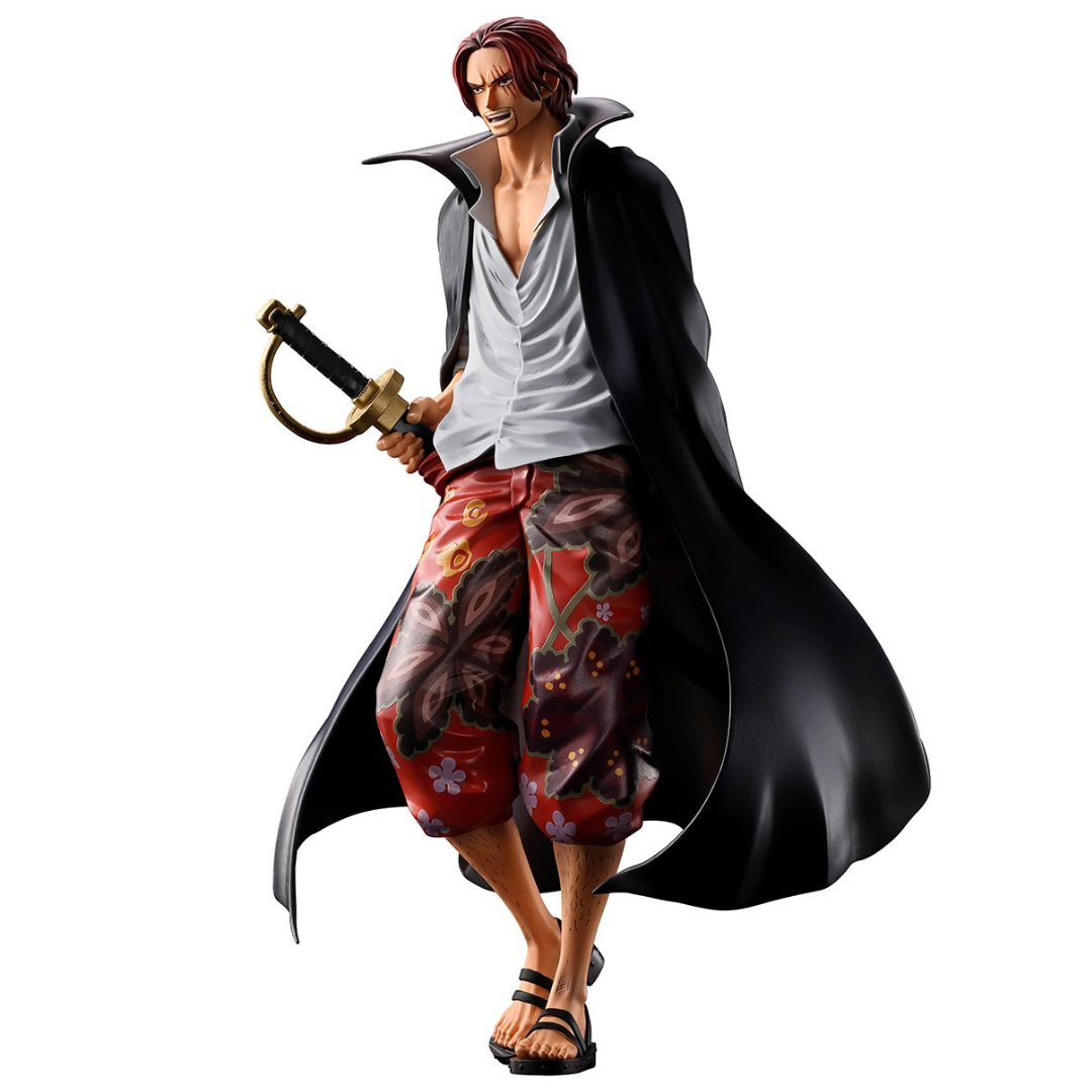 One Piece Shanks Red Hair Pirates Masterlise Expiece Ichibansho Statue By Bandai -Bandai - India - www.superherotoystore.com