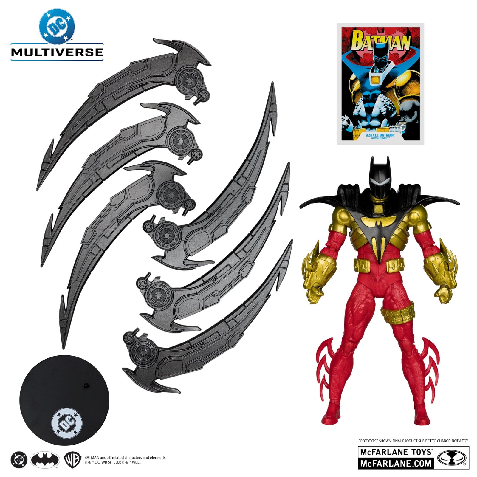 Azrael Batman (Knightquest) Action Figure By Mcfarlane Toys -McFarlane Toys - India - www.superherotoystore.com