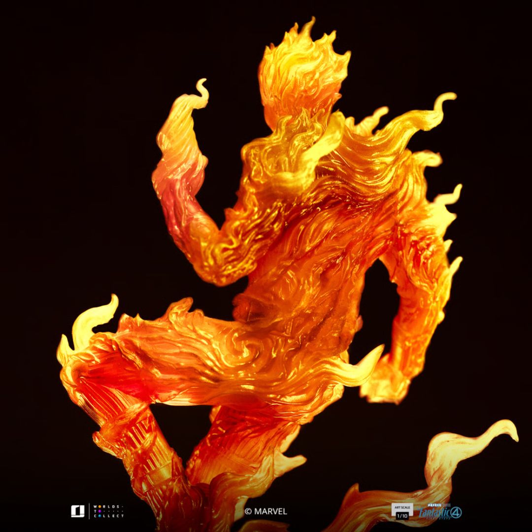 Human Torch Art Scale Statue By Iron Studios -Iron Studios - India - www.superherotoystore.com