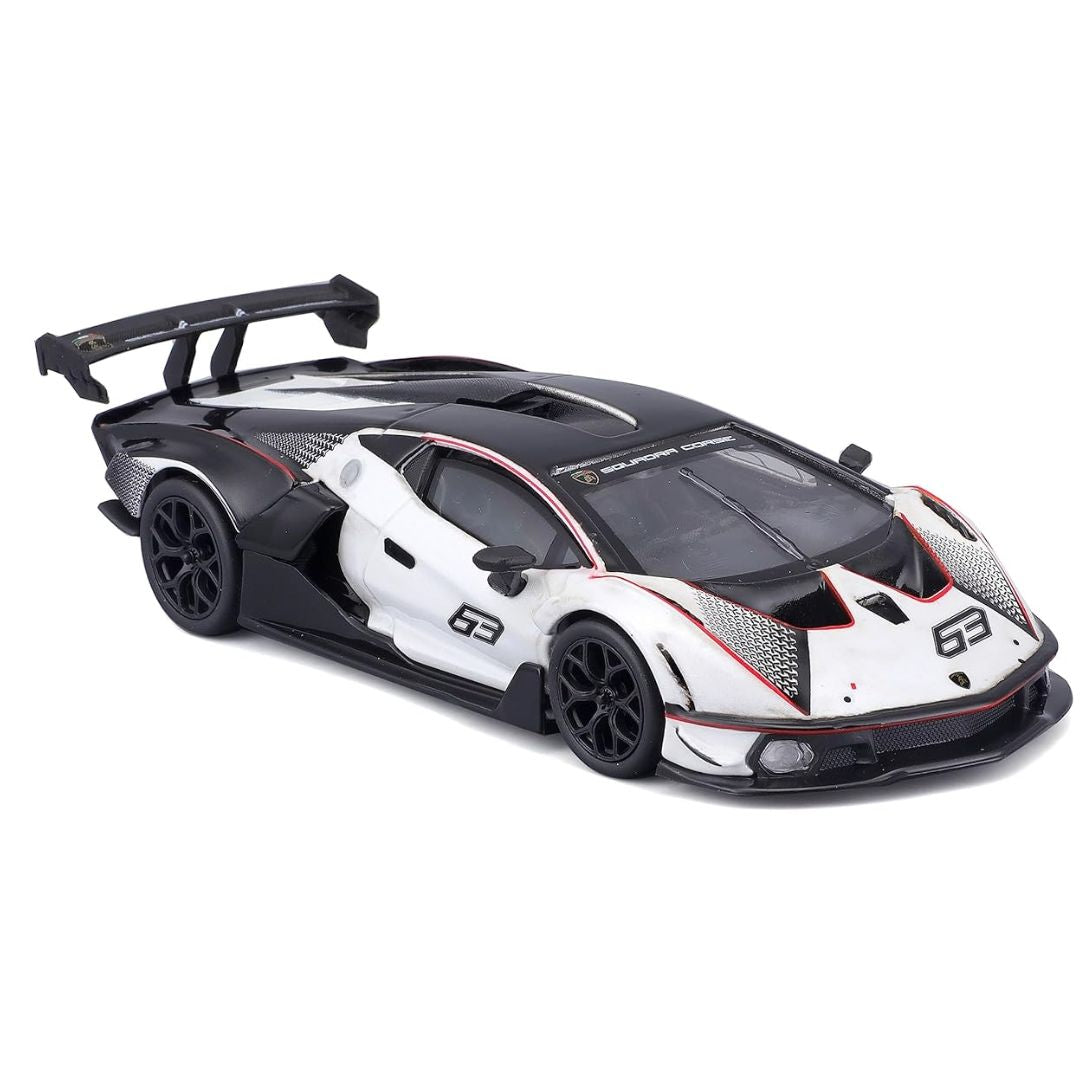 White Lamborghini Essenza SCV12 1:24 Scale Die-Cast Car by Bburago -Bburago - India - www.superherotoystore.com