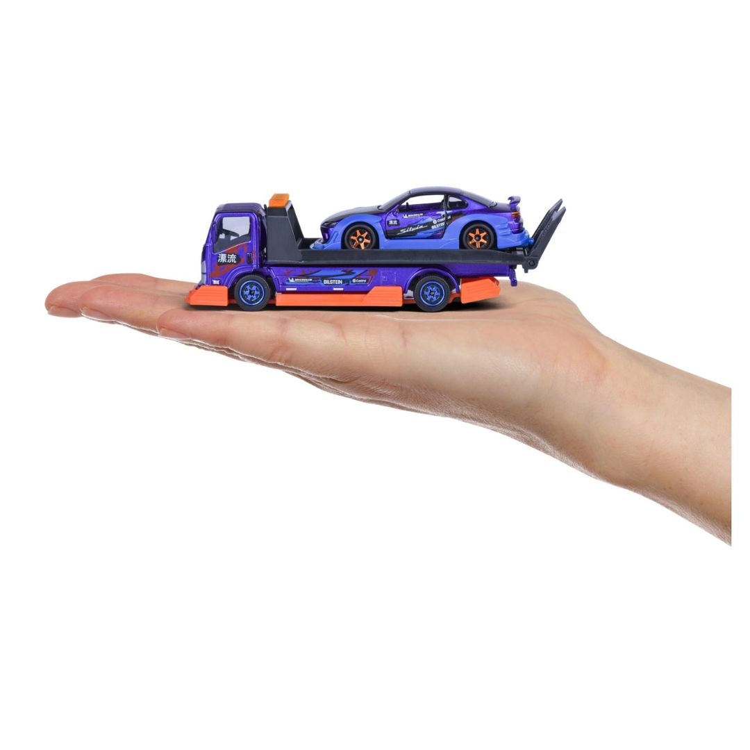 JDM Legends Tuning Transporter Isuzu NPR & Honda S2000 1:64 Scale Die-Cast Car Set By Majorette -Majorette - India - www.superherotoystore.com