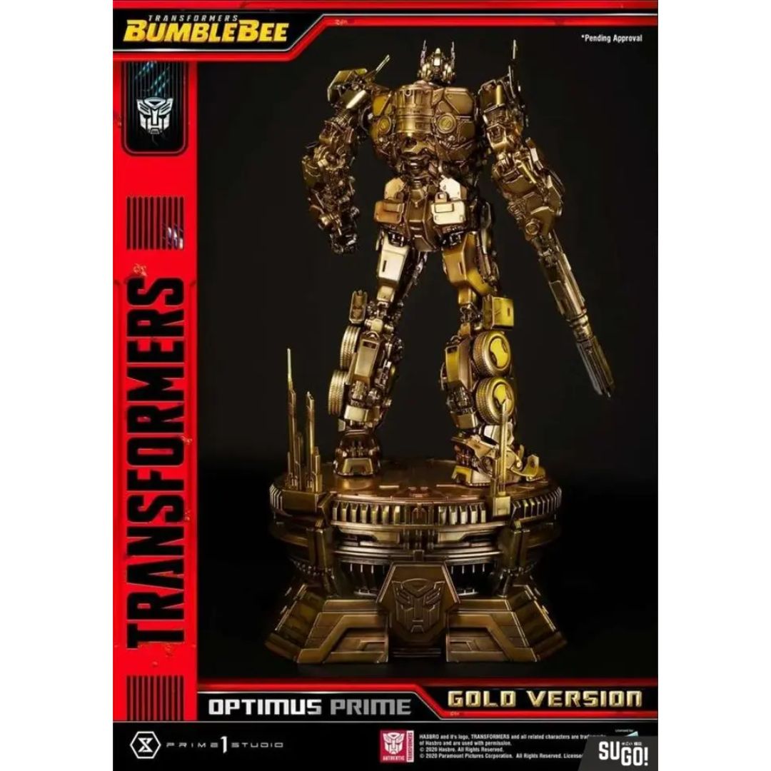 Transformers: Bumblebee (Film) Optimus Prime Cybertron Edition Gold Version Statue By Prime1 Studios -Prime 1 Studio - India - www.superherotoystore.com