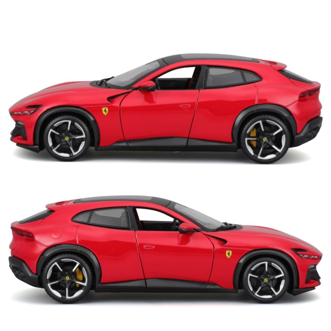 Red Ferrari Purosangue in Hard Case 1:24 Scale Die-Cast Car by Bburago