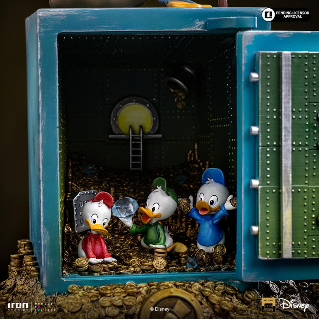 Ducktales Uncle Scrooge Mcduck And Nephews Statue By Iron Studios