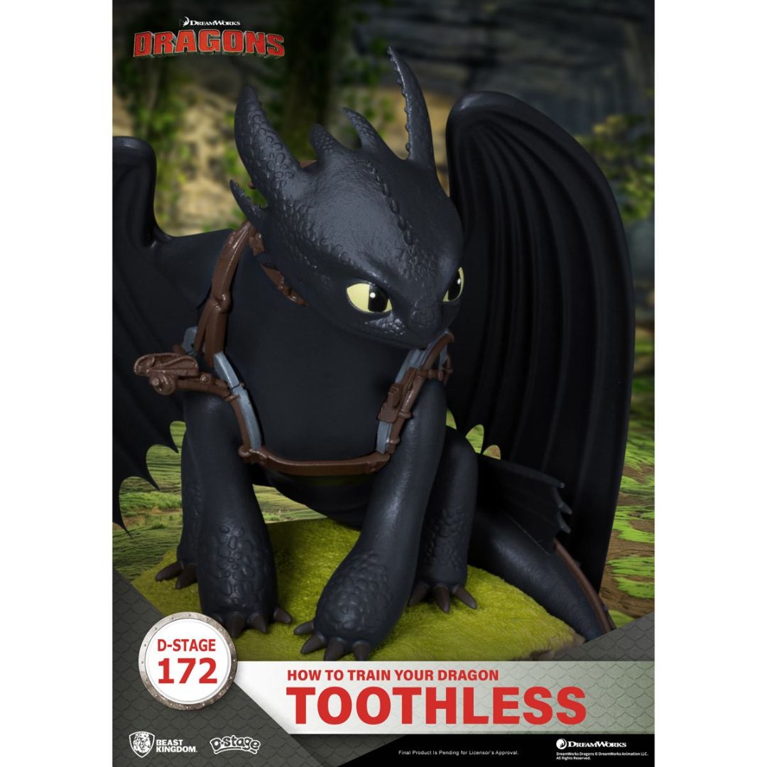 How To Train Your Dragon Toothless Ds-172 D-Stage Statue By Beast Kingdom -Beast Kingdom - India - www.superherotoystore.com
