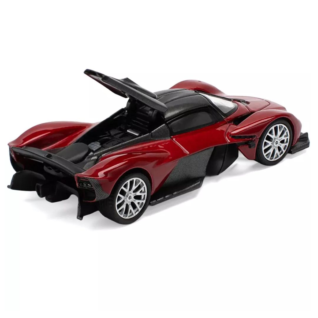 Supernova Red Aston Martin Valkyrie 1:64 Scale Die-Cast Car By Pop Rac ...