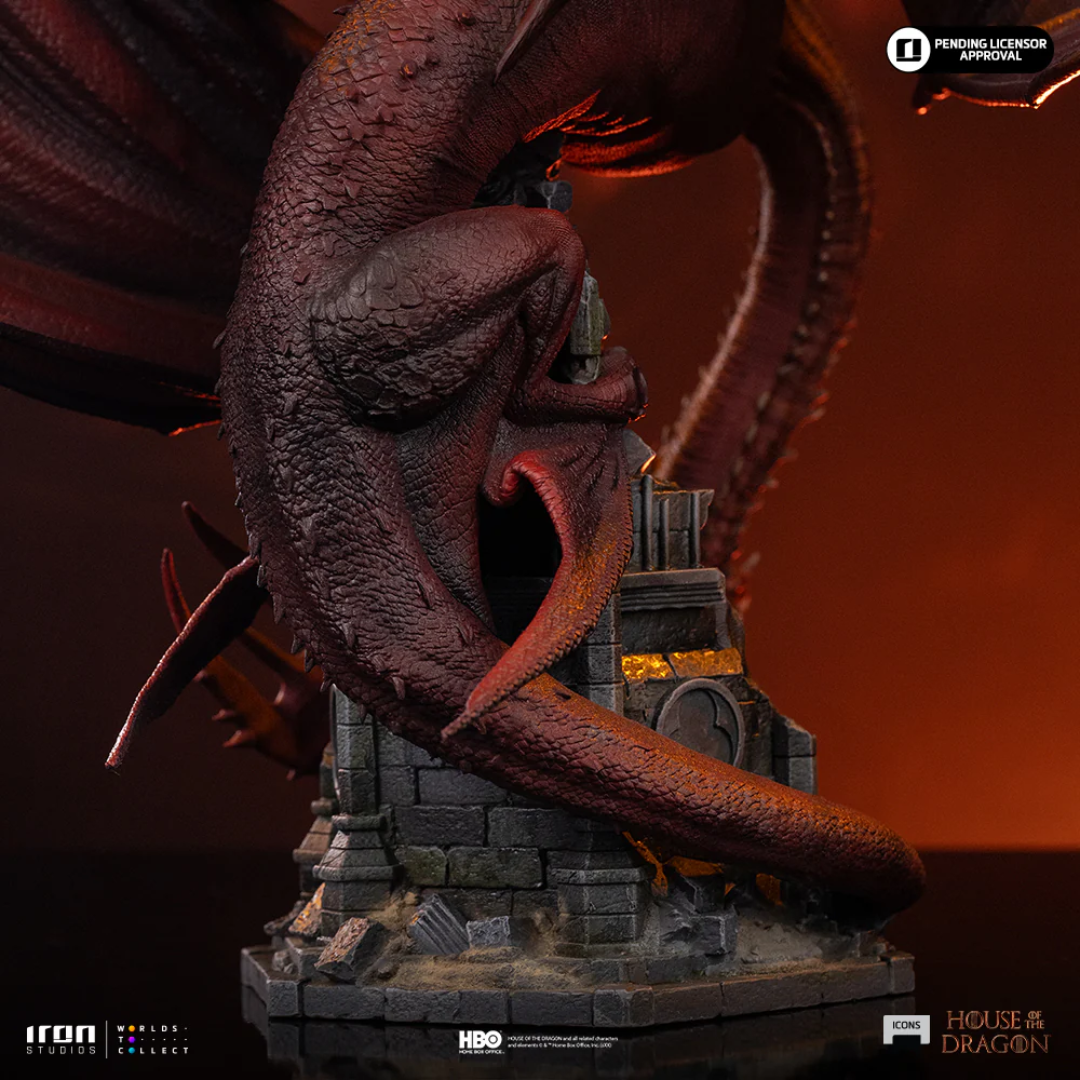 House Of The Dragon Caraxes Icons Statue By Iron Studios