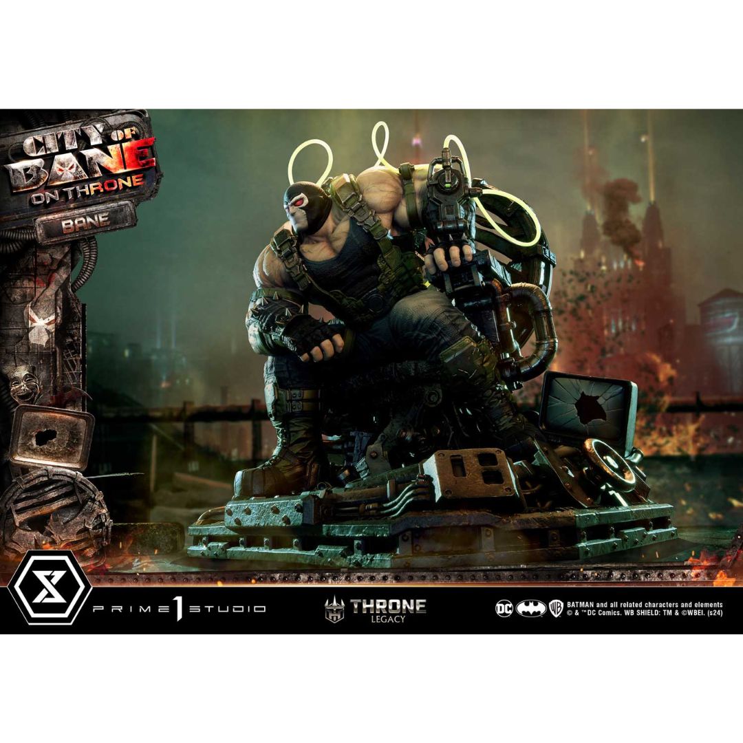 Batman (Comics) City of Bane Bane on Throne Statue (Concept design by Carlos D'Anda) by Prime1 Studios -Prime 1 Studio - India - www.superherotoystore.com