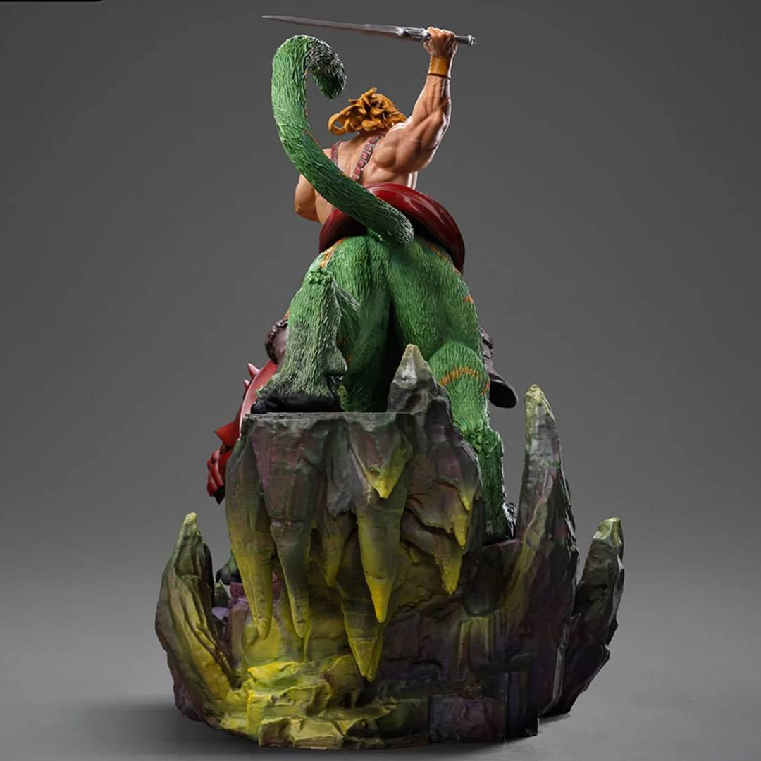 Masters of the Universe - He-man & Battle Cat Deluxe  Statue by Iron Studios -Iron Studios - India - www.superherotoystore.com