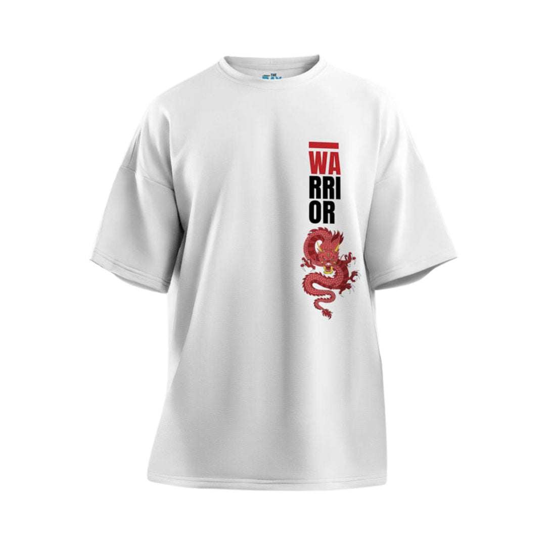 Warrior Women's Mandala Design Oversized T-Shirt -The Bay Store X The Doodleist - India - www.superherotoystore.com