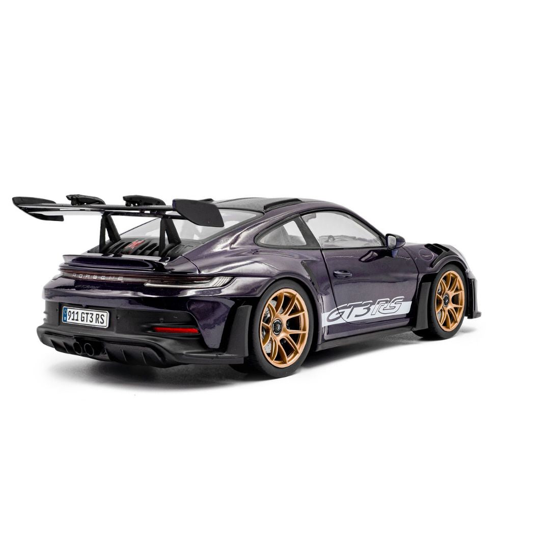 1:18 Porsche 911 Gt3 Rs Weissach Package Viola Purple Metallic 2024 By Solido