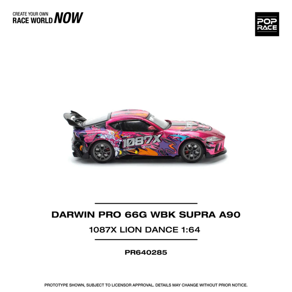 Darwin Pro 66G Wbk Supra 1:64 Diecast Car By Pop Race