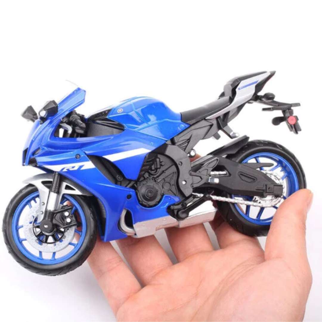 Blue YAMAHA YZF-R12021 MODEL Die-cast Bike By Maisto -Maisto - India - www.superherotoystore.com