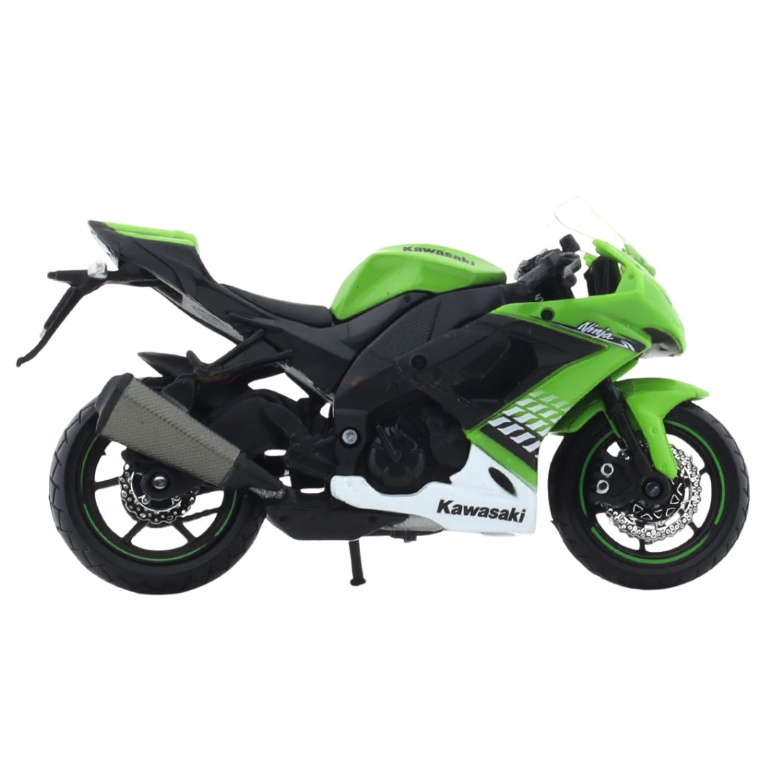 KAWASAKI NINJA ZX 1O R 1:18 Scale Die-Cast Model Bike by Maisto -Bburago - India - www.superherotoystore.com