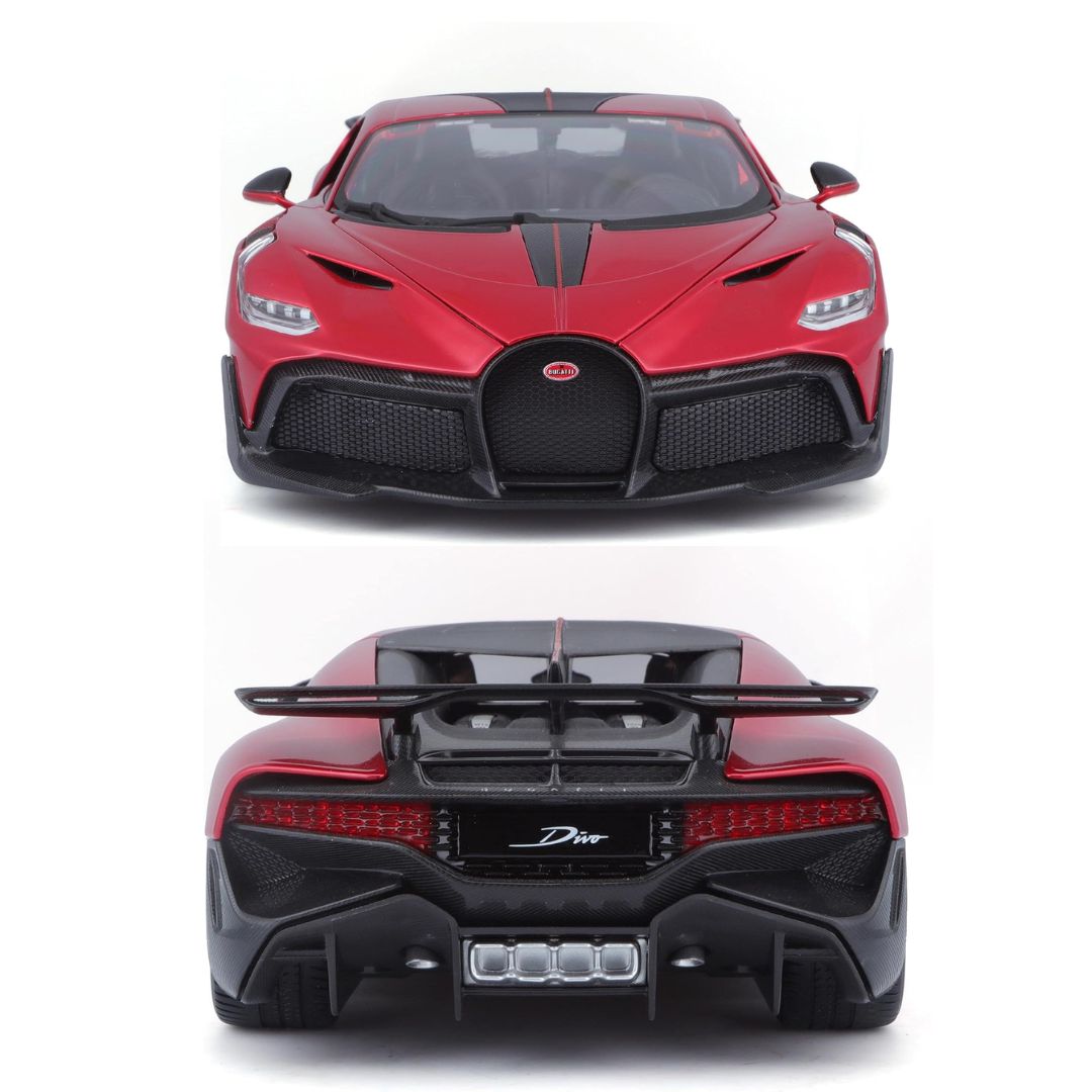 Red Bugatti Divo 1:18 Scale Die-Cast Car By Bburago